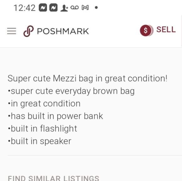 GORGEOUS MEZZI MINI COSIMA bag BLUE - Picture 5 of 14